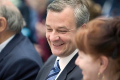 Torsten Staffeldt in der FDP-Fraktionssitzung.
