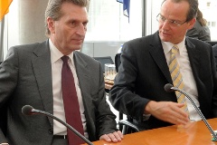 EU-Kommissar Günther Oettinger, Vorsitzender Gunther Krichbaum