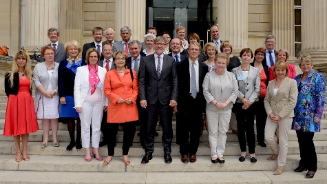 Mitglieder des Ausschusses für Kultur und Medien des Deutschen Bundestages sowie des Ausschusses für Kultur und Bildung der französischen Nationalversammlung 