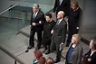 Bundespräsident Joachim Gauck, Inge Deutschkron, Bundestagspräsident Norbert Lammert und Bundeskanzlerin Angela Merkel