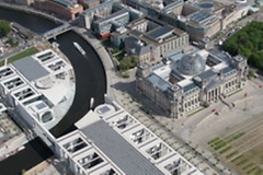 Foto: Luftaufnahme des Parlamentsviertels