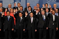Die Staats- und Regierungschefs auf dem G8-/G20-Gipfel in Kanada