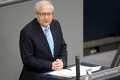 Wirtschaftsminister Rainer Brüderle (FDP) bei seiner Regierungserklärung