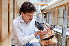 Jörg Bechtold und Hund Fanta