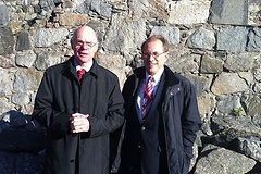 Bundestagpräsident Lammert (links) mit seinem schwedischen Amtskollegen Westerberg.