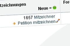 Petition mitzeichnen