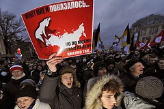 Demonstration in Russland