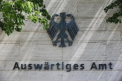 Eingangsbereich des Auswärtigen Amtes in Berlin