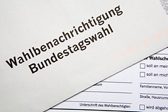 Wahlbenachrichtigung zur Bundestagswahl