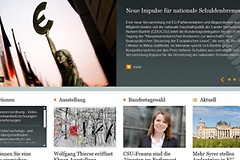 Seit 15. Okotober 2013 ist der überarbeitete Webauftritt des Bundestages online.