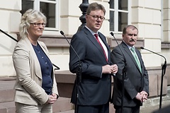 Christine Lambrecht, Michael Grosse-Brömer (Erster Parlamentarischer Geschäftsführer der Unionsfraktion), Max Straubinger