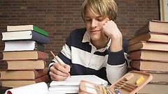 Student mit Büchern