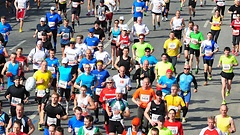 Läufer beim 28. Hamburg Marathon