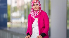 Asma Atigui nimmt am IPS-Programm für arabische Staaten des Bundestages teil.