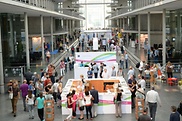 A view of the foyer in the Paul Löbe Building during the Open Day 