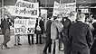 30. Mai 1968: Studenten protestieren an der Freien Universität gegen die Notstandsgesetze. Diese sehen in Notstandszeiten eine Einschränkung der Grundrechte vor.