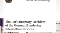 Flyer: The Parliamentary Archives of the German Bundestag
