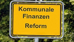 Ortsschild Refom kommunaler Finanzen