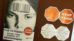 Bulgarische Plakate gegen Menschenhandel
