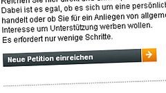 Petitionen können auch online eingereicht werden.