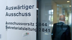Zugang zum Sekretariat des Auswärtigen Ausschusses im Paul-Löbe-Haus in Berlin