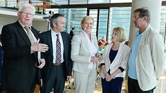 Moderator Heinrich Oberreuter, Frank Decker, Vorsitzende Eva Högl, Anne-Marie Le Gloannec, Reinhold Gärtner