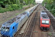 Güterzug auf der Rheintalstrecke bei Offenburg