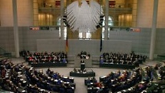 Fotografie: Plenarsaal des Deutschen Bundestages während einer Sitzung
