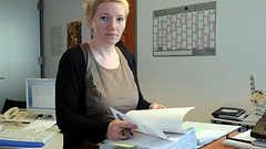 Jana Strube in ihrem Büro