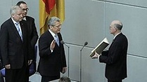 Video Vereidigung von Bundespr&auml;sident Joachim Gauck