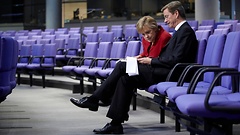 Bundeskanzlerin Angela Merkel (links) und Außenminister Guido Westerwelle