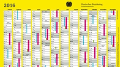 Sitzungskalender für das Jahr 2016