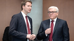 Ausschussvorsitzender Patrick Sensburg, Zeuge Frank-Walter Steinmeier