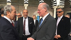 Tunesischer Parlamentspräsident Mohamed Ennaceur, Bundestagspräsident Norbert Lammert in Tunis