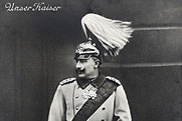 German Emperor William II in uniform, c. 1915. Picture postcard