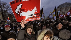 Demonstration in Russland