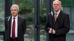 Der französische Parlamentspräsident Bartolone (links) und Bundestagspräsident Prof. Dr. Norbert Lammert