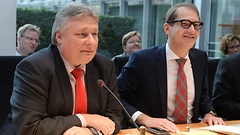 Martin Bukert (links) und Alexander Dobrindt