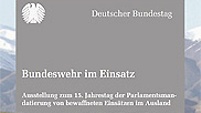 Flyer: Bundeswehr im Einsatz