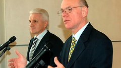 Bundestagspräsident Prof. Dr. Norbert Lammert und sein ukrainischer Amtskollege Wolodymyr Lytwyn