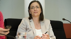 Kerstin Müller während einer Sitzung des Auswärtigen Auschusses.