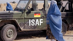 Ein Fahrzeug der Bundeswehr im ISAF-Einsatz
