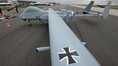 Unbemannte Drohne der Bundeswehr