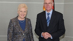 Irena Degutienė und Norbert Lammert