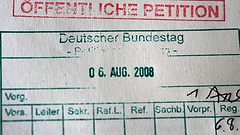 Blick in die Registratur der Anträge des Petitionsausschuss