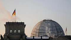 Reichstagskuppel im Winter