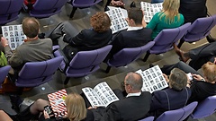 Members in the plenary chamber