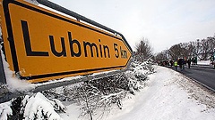 Schild mit Richtung Lubmin