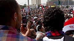 Demonstrationen am zentralen Tahrir Platz in Kairo