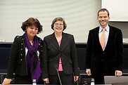 Claudia Bögel (FDP), Ulla Lötzer (Die Linke) und Albert Rupprecht (CDU/CSU)